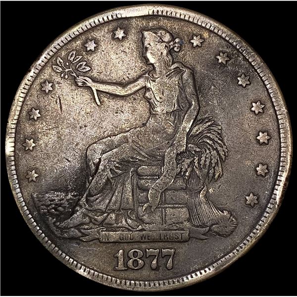 1877-S Silver Trade Dollar NICELY CIRCULATED