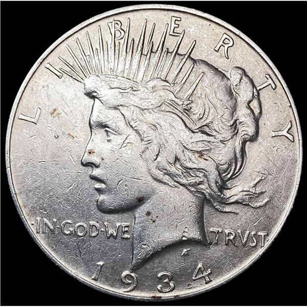 1934-D Silver Peace Dollar NICELY CIRCULATED