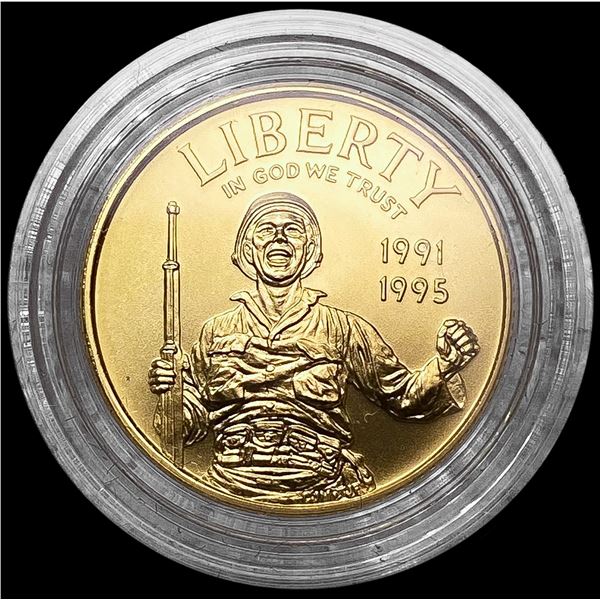 1995-W US Commem .25oz Gold $5 SUPERB GEM BU