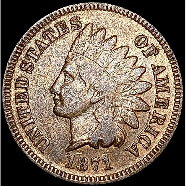 1871 Indian Head Cent LIGHTLY CIRCULATED
