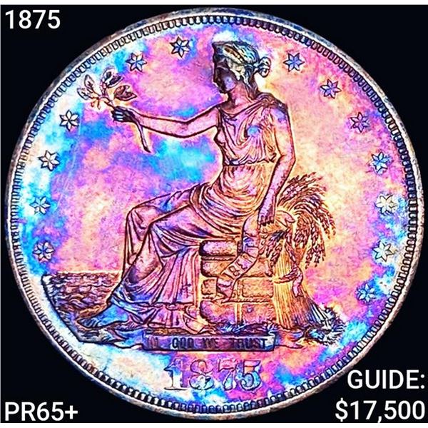 1875 Silver Trade Dollar GEM PROOF +