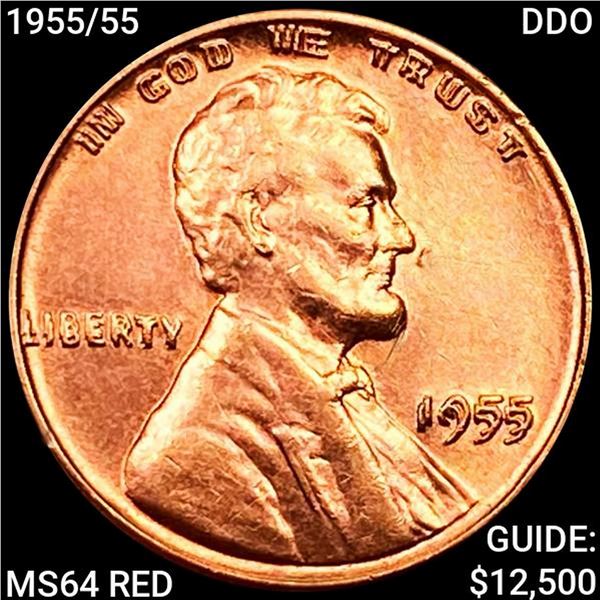 1955/55 DDO Wheat Cent CHOICE BU