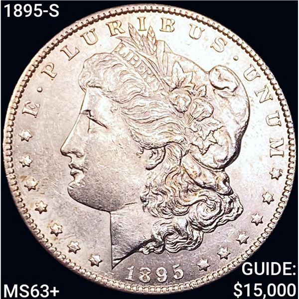 1895-S Morgan Silver Dollar CHOICE AU