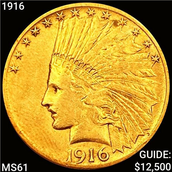 1916 $10 Gold Eagle UNCIRCULATED