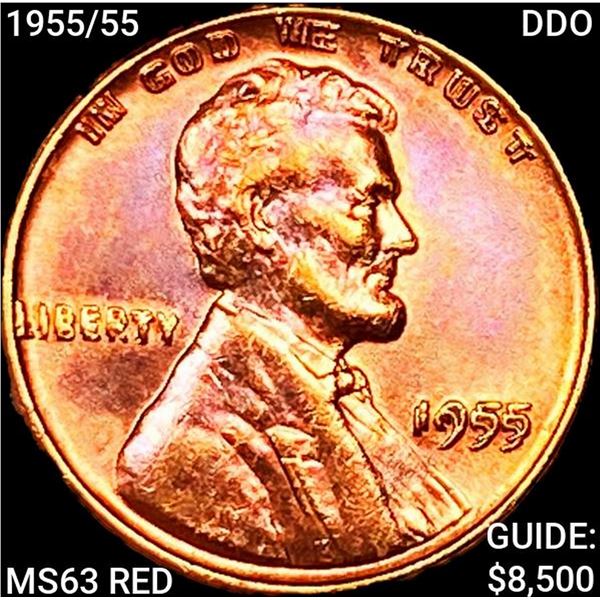 1955/55 DDO Wheat Cent CHOICE BU