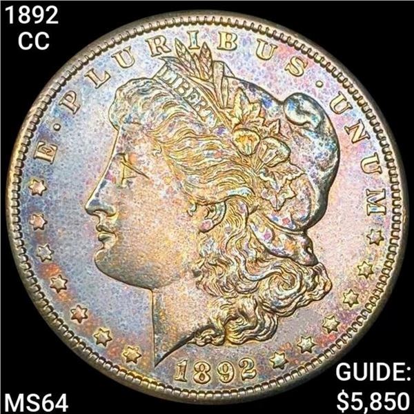 1892-CC Morgan Silver Dollar CHOICE BU