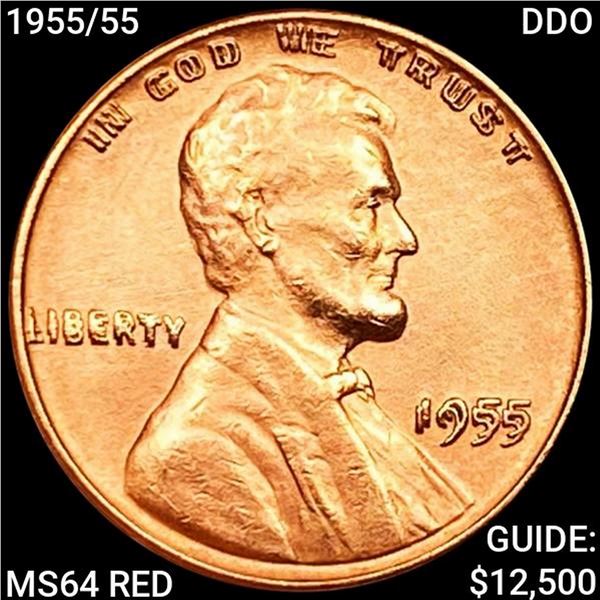 1955/55 DDO Wheat Cent HIGH GRADE +