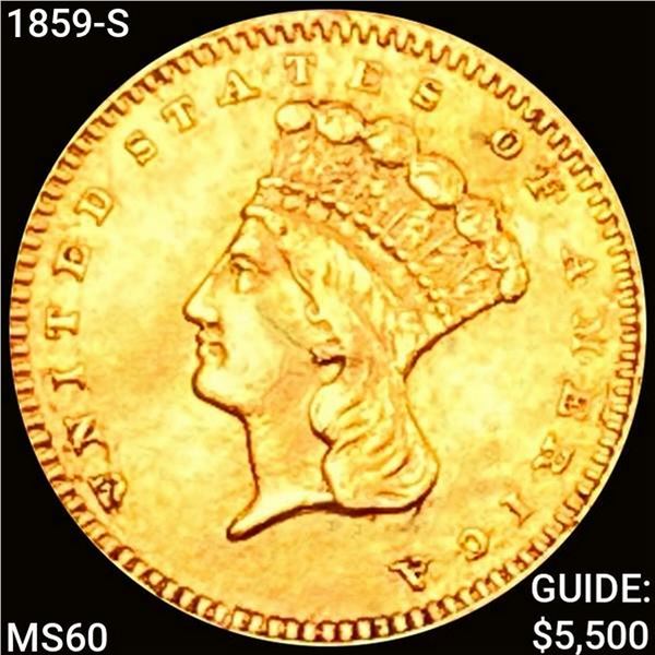 1859-S Liberty Head Dollar