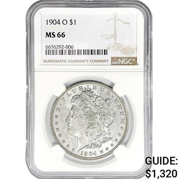 1904-O Morgan Silver Dollar NGC MS66