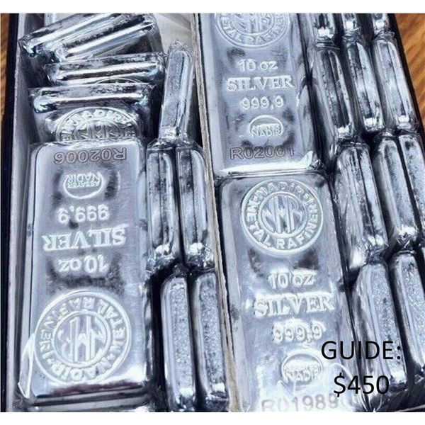 1 - 10ozt .999 Silver Bar - HIGH DEMAND