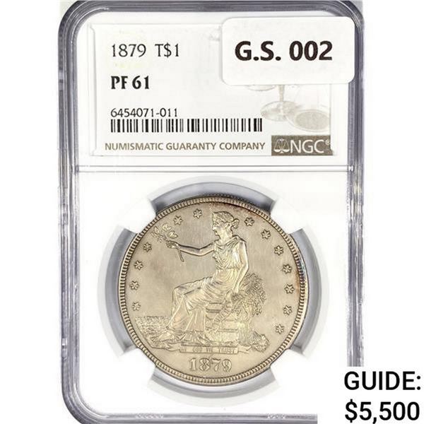 1879 Silver Trade Dollar NGC PF61