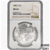 Image 1 : 1882-S Morgan Silver Dollar NGC MS64