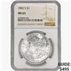 Image 1 : 1882-S Morgan Silver Dollar NGC MS65