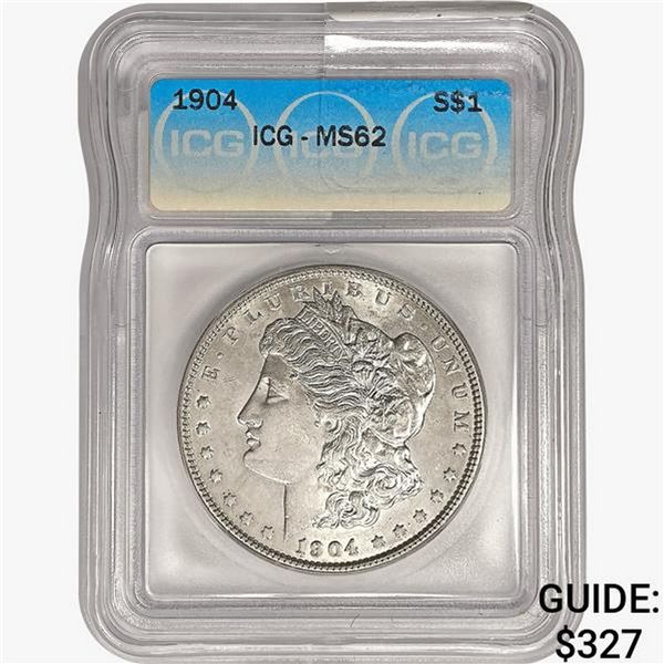 1904 Morgan Silver Dollar ICG MS62