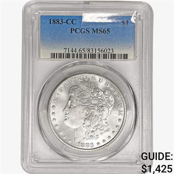 1883-CC Morgan Silver Dollar PCGS MS65
