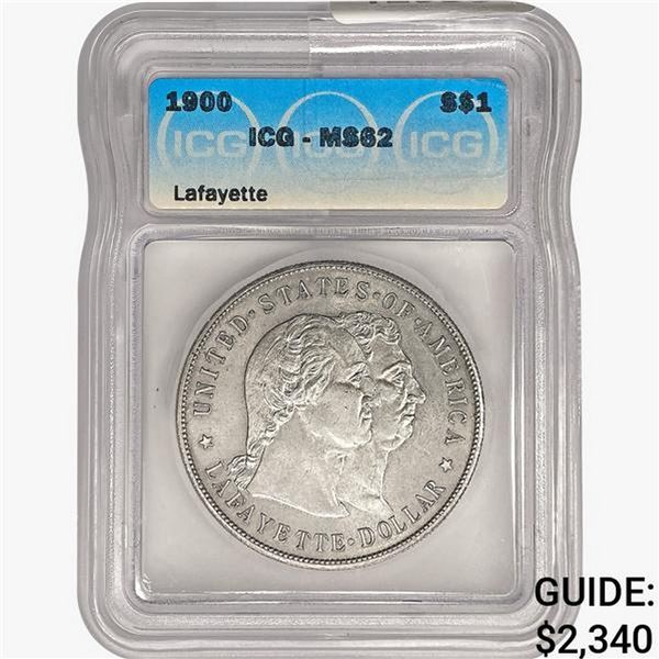 1900 Lafayette Silver Dollar ICG MS62