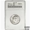 Image 1 : 1944-D Washington SILV 25C ANACS MS63 DBL DIE OBV