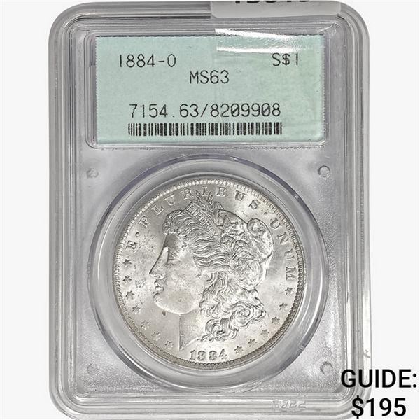 1884-O Morgan Silver Dollar PCGS MS63