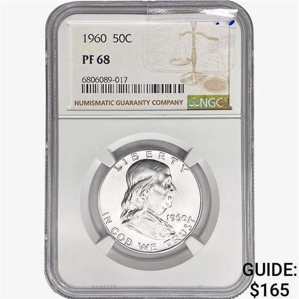 1960 Franklin Half Dollar NGC PF68