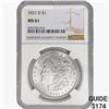 Image 1 : 1921-D Morgan Silver Dollar NGC MS61