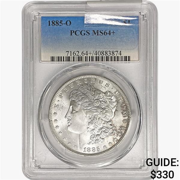 1885-O Morgan Silver Dollar PCGS MS64+