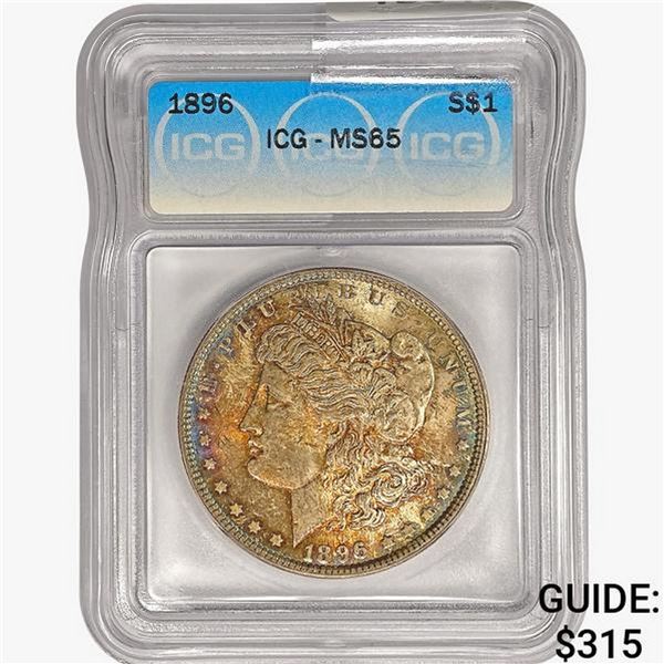 1896 Morgan Silver Dollar ICG MS65