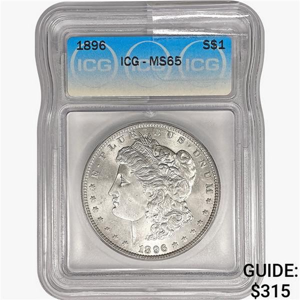 1896 Morgan Silver Dollar ICG MS65