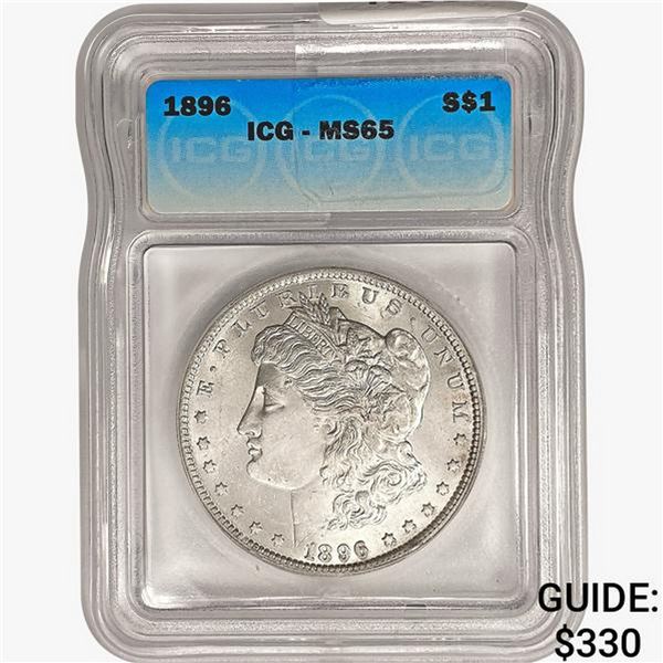 1896 Morgan Silver Dollar ICG MS65