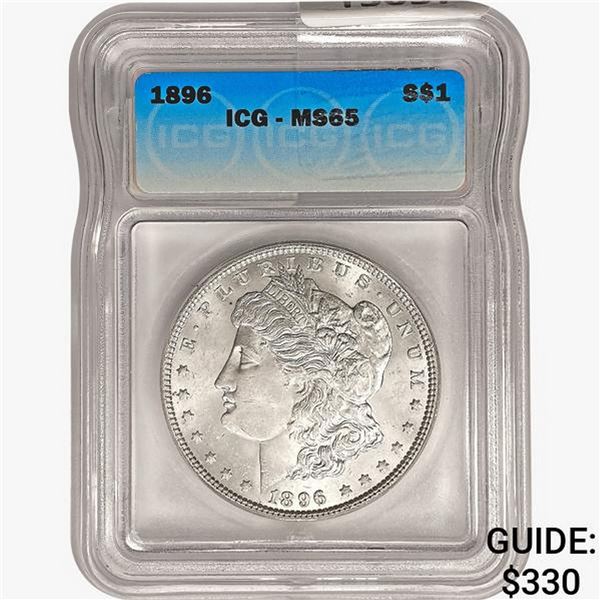 1896 Morgan Silver Dollar ICG MS65