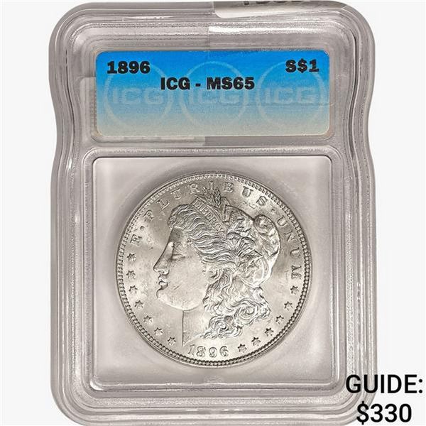 1896 Morgan Silver Dollar ICG MS65