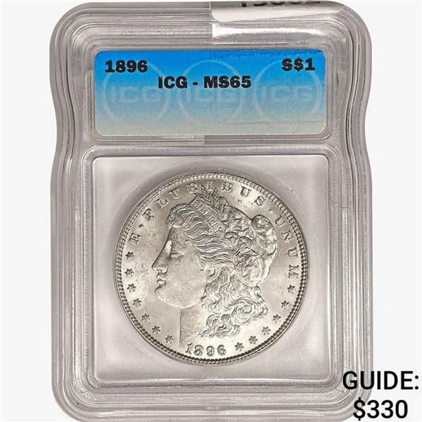 1896 Morgan Silver Dollar ICG MS65