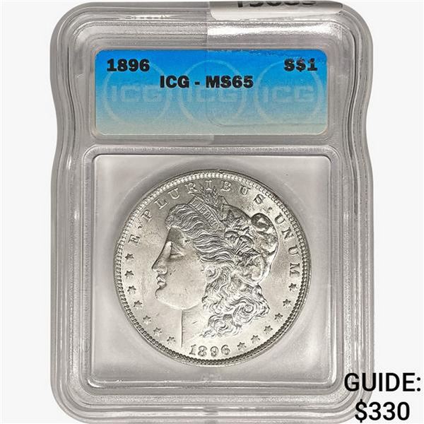 1896 Morgan Silver Dollar ICG MS65