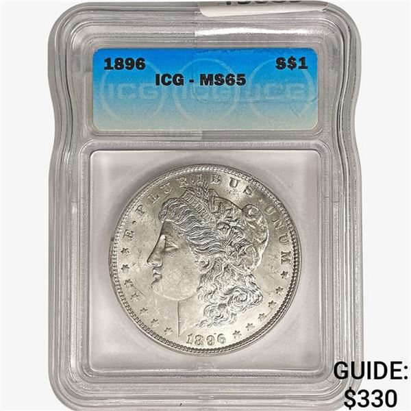 1896 Morgan Silver Dollar ICG MS65