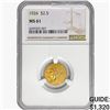 Image 1 : 1926 $2.50 Gold Quarter Eagle NGC MS61
