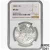 Image 1 : 1882-S Morgan Silver Dollar NGC MS64