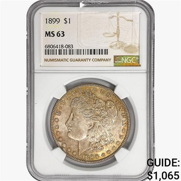 1899 Morgan Silver Dollar NGC MS63