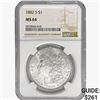 Image 1 : 1882-S Morgan Silver Dollar NGC MS64