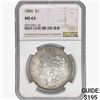Image 1 : 1886 Morgan Silver Dollar NGC MS63