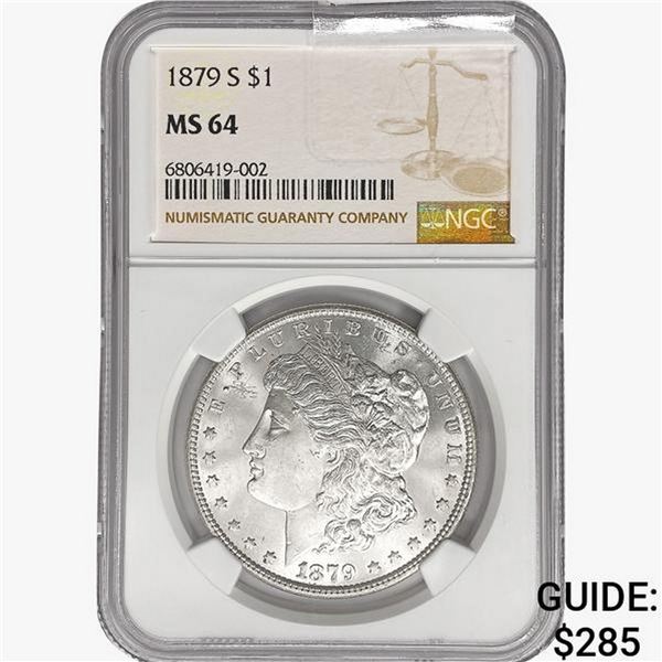 1879-S Morgan Silver Dollar NGC MS64