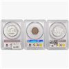 Image 2 : [3] 1931-1955 1 1C, 2 50C PCGS MS/AU