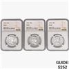 Image 1 : [3] 1962 & 1963 Franklin Half Dollar NGC PF67