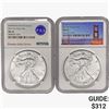 Image 1 : [2] 2017 Silver Eagle NGC MS69/70