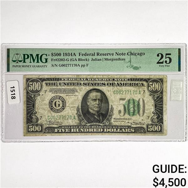 1934 $500 Fed. Reverve Note