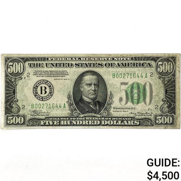 1934 $500 Fed. Reverve Note