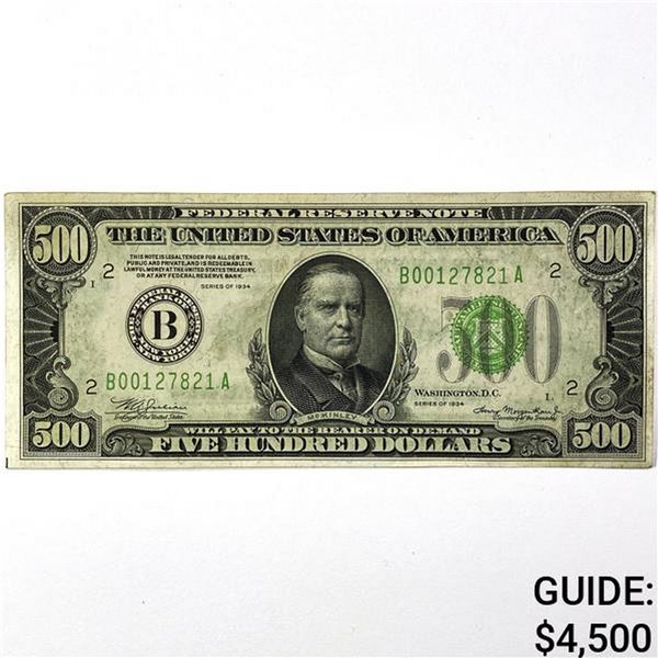 1934 $500 Fed. Reverve Note