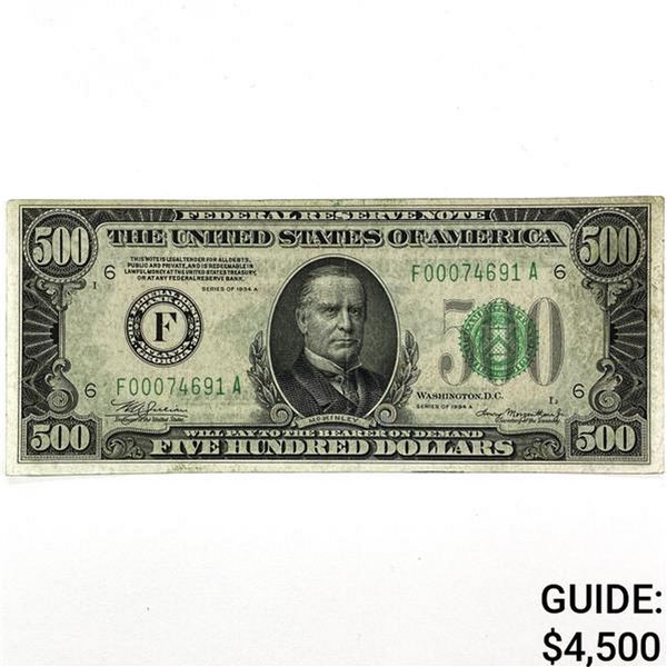 1934 $500 Fed. Reverve Note