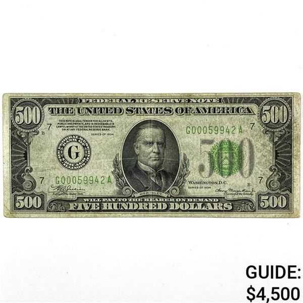 1934 $500 Fed. Reverve Note