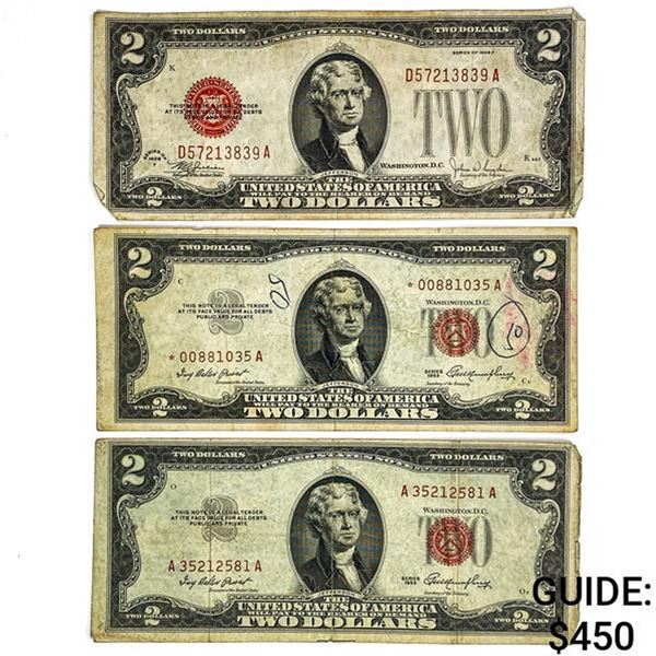 1963 $2 US Note Collection; $100 FV