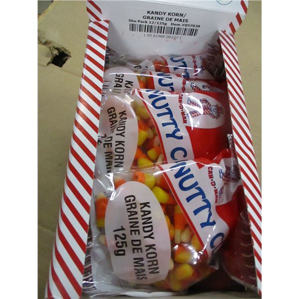 SHELF PULLS (AS IS):  KANDY KORN (12 BAGS X 125G) - PER BOX