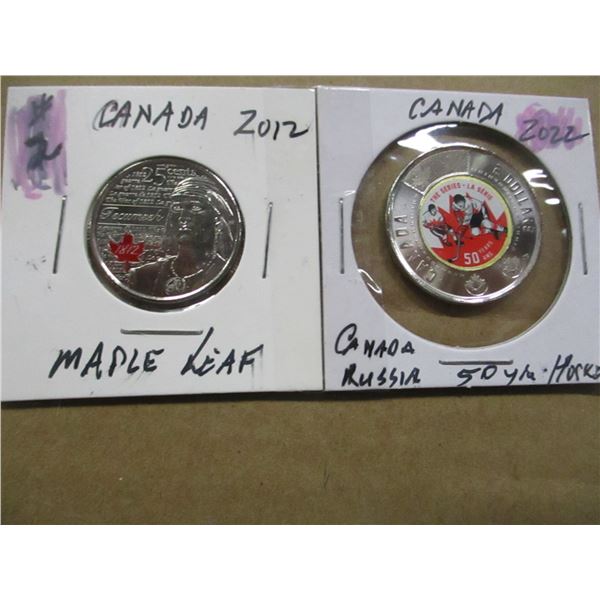 2012 MAPLE LEAF & 2022 50 YEAR CANADA/RUSSIA HOCKEY SERIES